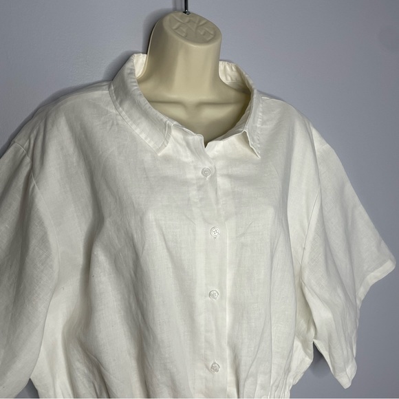 Fayt The Label Zephyr Linen Playsuit White - Picture 4 of 15